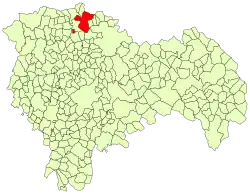 Расположение муниципалитета на карте провинции