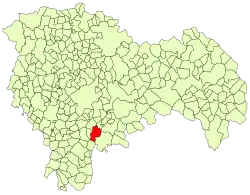 Расположение муниципалитета на карте провинции
