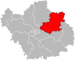 Кантон на карте департамента Об