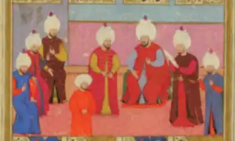 Аудиенция четвёртого визиря Ахмеда-паши, Шехнаме-и Селим хан, TSM, A3595, fol.29b