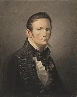 Автопортрет. 1834Бумага, акварель. 23,3 × 18,3 смРусский музей, Санкт-Петербург