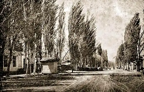 Улица Пушкина, г. Аулие-Ата, 1930-е годы.