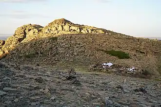 На вершине горы Акмечеть-Аулие