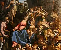 Отдых на пути в Египет. Деталь. Ок. 1615. Холст, масло. Церковь Сан-Франческо, Генуя