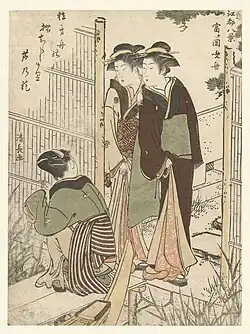 Тории Киёнага. Из серии «Восемь видов Эдо». 1780-е гг. Цветная гравюра на  дереве