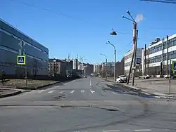 Вид от улицы Маршала Новикова