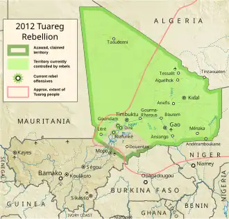 Восстание туарегов стало причиной переворота
