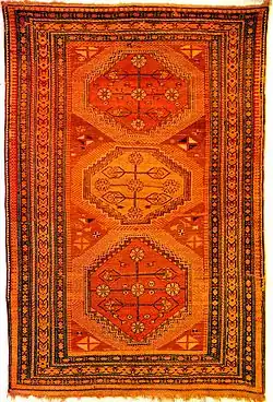 Ковёр «Сураханы» (XIX век). Музей азербайджанского ковра, Баку