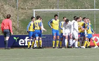 Матч Б71 — «Судурой (футбольный клуб)» в мае 2010