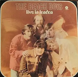 Обложка альбома The Beach Boys «Live in London» (1970)