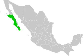 Южная Нижняя Калифорния на карте