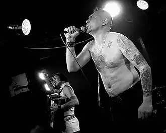 Концерт в клубе "А2", 2009 год. На фото: Даша, Ганс