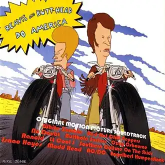 Обложка альбома различных исполнителей «Beavis and Butt-Head Do America: Original Motion Picture Soundtrack» ()