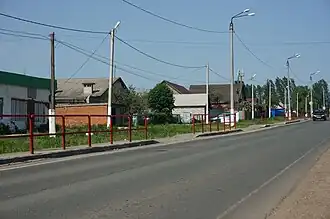 улица Магистральная, центральная улица села