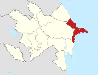 Бакинский округ на карте