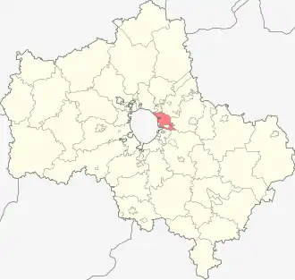 Балашихинский район на карте