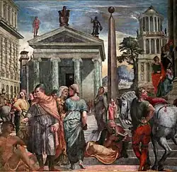 Введение Марии в Храм. Фреска. Церковь Санта-Мария-делла-Паче, Рим