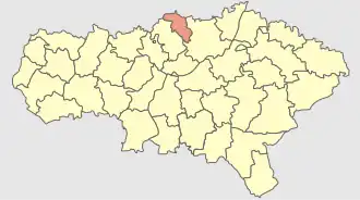 Балтайский район на карте