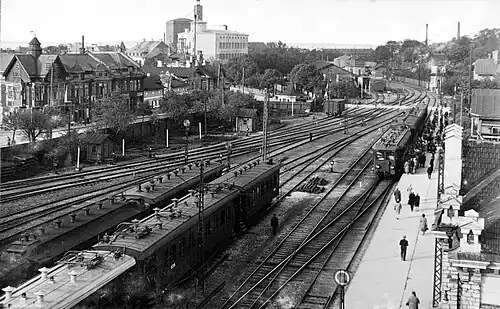 Пути Балтийского вокзала в 1920-х годах