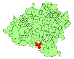 Расположение муниципалитета на карте провинции