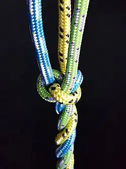 Полуколесо[нем.], Wall knot.Стопорный У. обратный У. крест.