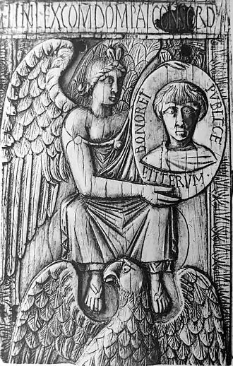 Часть консульского диптиха с портретом Василия