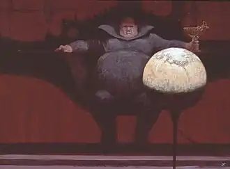 Иллюстрация барона Владимира Харконнена, выполненная Джоном Шенхерром из «Иллюстрированной Дюны» (1978)