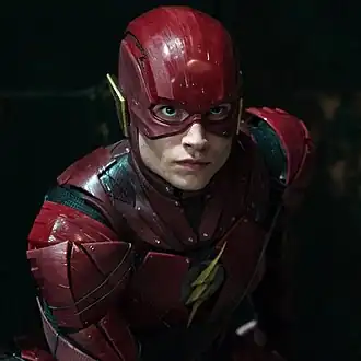 Эзра Миллер в роли Барри Аллена / Флэшав фильме «Лига справедливости» (2017)