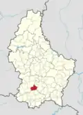 Расположение коммуны на карте Люксембурга