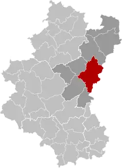 Расположение муниципалитета на карте провинции
