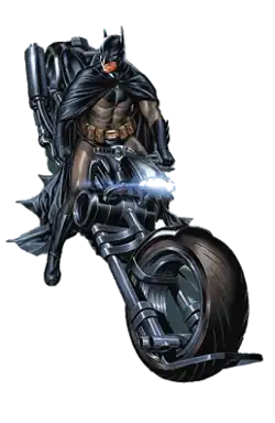 Бэтцикл на обложке Detective Comics vol. 1 #993 (ноябрь 2018), напоминающий Бэтпод из трилогии о Тёмном рыцареХудожник — Марк Брукс