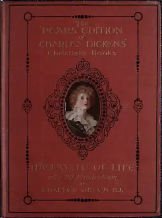 Обложка книги «Издание Pears — Рождественские повести Чарльза Диккенса — Битва жизни», 1912.