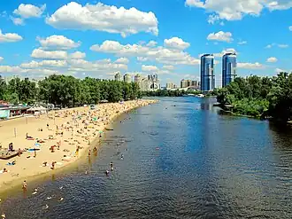 Пляж на Долобецком острове