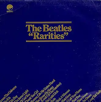 Обложка альбома The Beatles «Rarities» (1978)