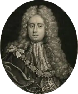 Портрет Генри Сомерсета, 2-го герцога Бофорта. По оригиналу М. Даля. 1714. Офорт. Национальная портретная галерея, Лондон