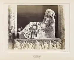 «Спящая Ариадна» в Ватикане. Фотография 1880—1890-х гг.