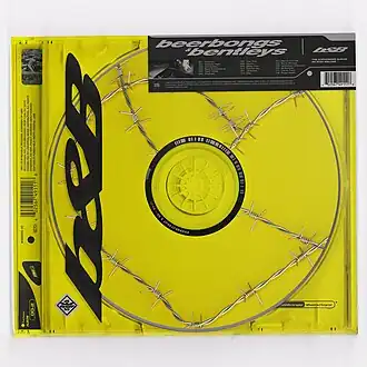 Обложка альбома Post Malone «Beerbongs & Bentleys» (2018)