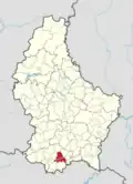 Расположение коммуны на карте Люксембурга