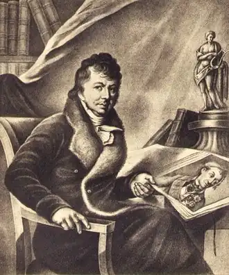 Портрет П. П. Бекетова.Гравюра А. А. Осипова (1818)по оригиналу Ф. Кюнеля.