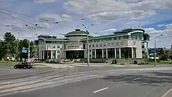 Здание филиала № 511 АСБ «Беларусбанк» на пересечении улицы Козлова, улицы Ботанической и переулка Козлова в Минске (2012)