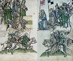 Наделение леном Фридриха VI бургграфа Нюрнберга Сигизмундом (1465)