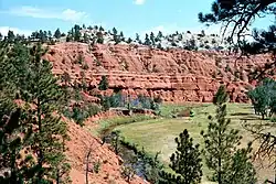 Верховья реки Белл-Фурш в окрестностях памятника природы «Девилс-Тауэр»