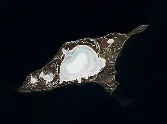 Остров Беннетта, снимок со спутника