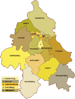 Звездара на карте