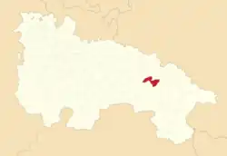 Расположение муниципалитета на карте провинции