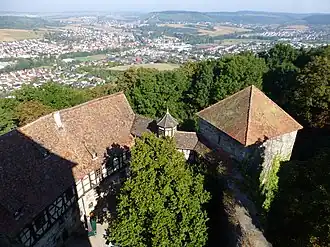 Вид со смотровой площадки в башне