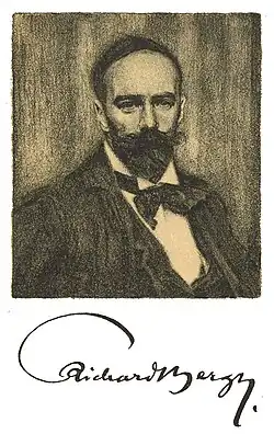 Автопортрет и автограф художника.