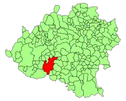 Расположение муниципалитета на карте провинции