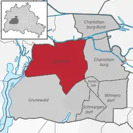 Расположение района в округеШарлоттенбург-Вильмерсдорф