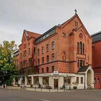 Здание Берлинского миссионерского общества на углу Фриденштрассе[нем.] и Георгенкирхштрассе